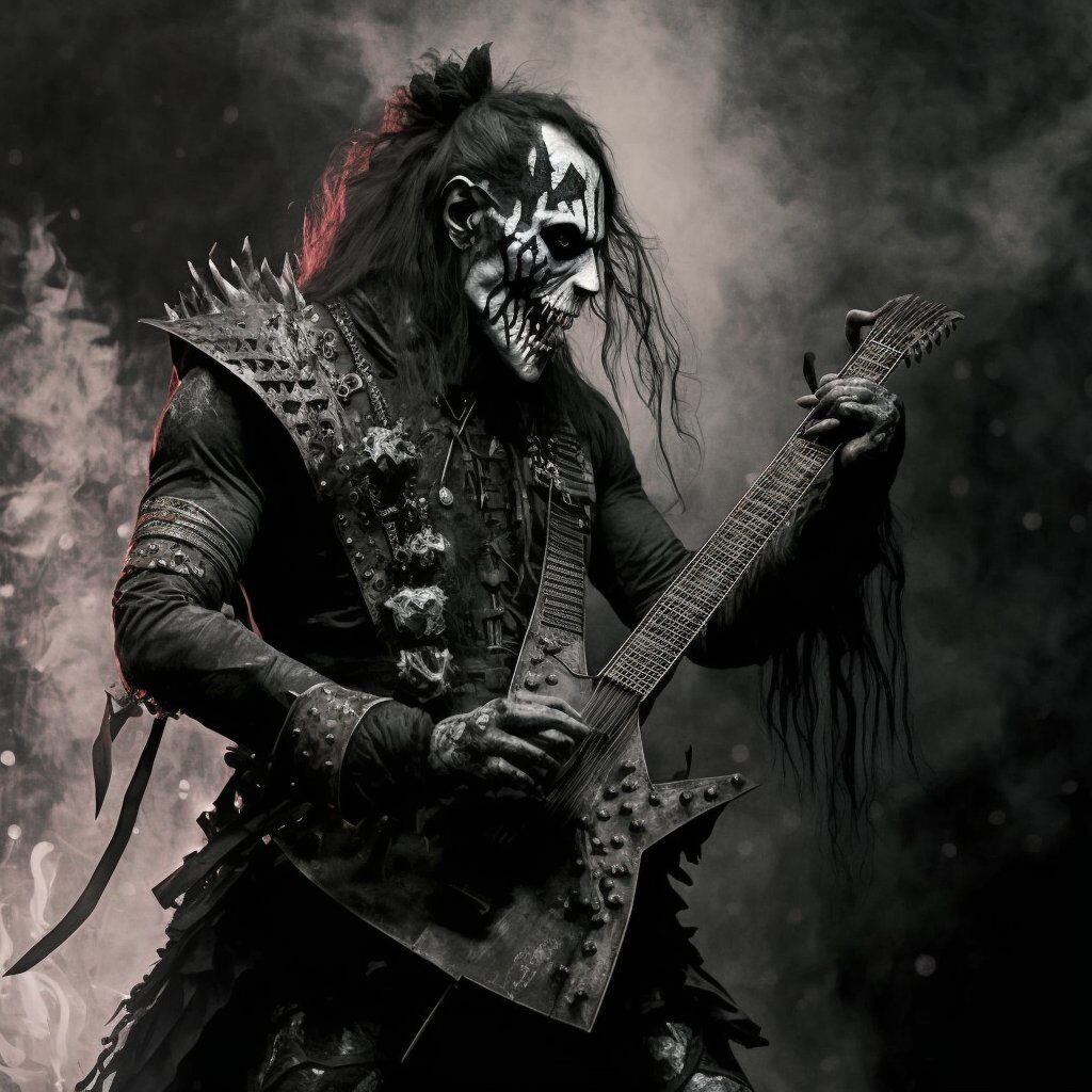 black metal guitarist live