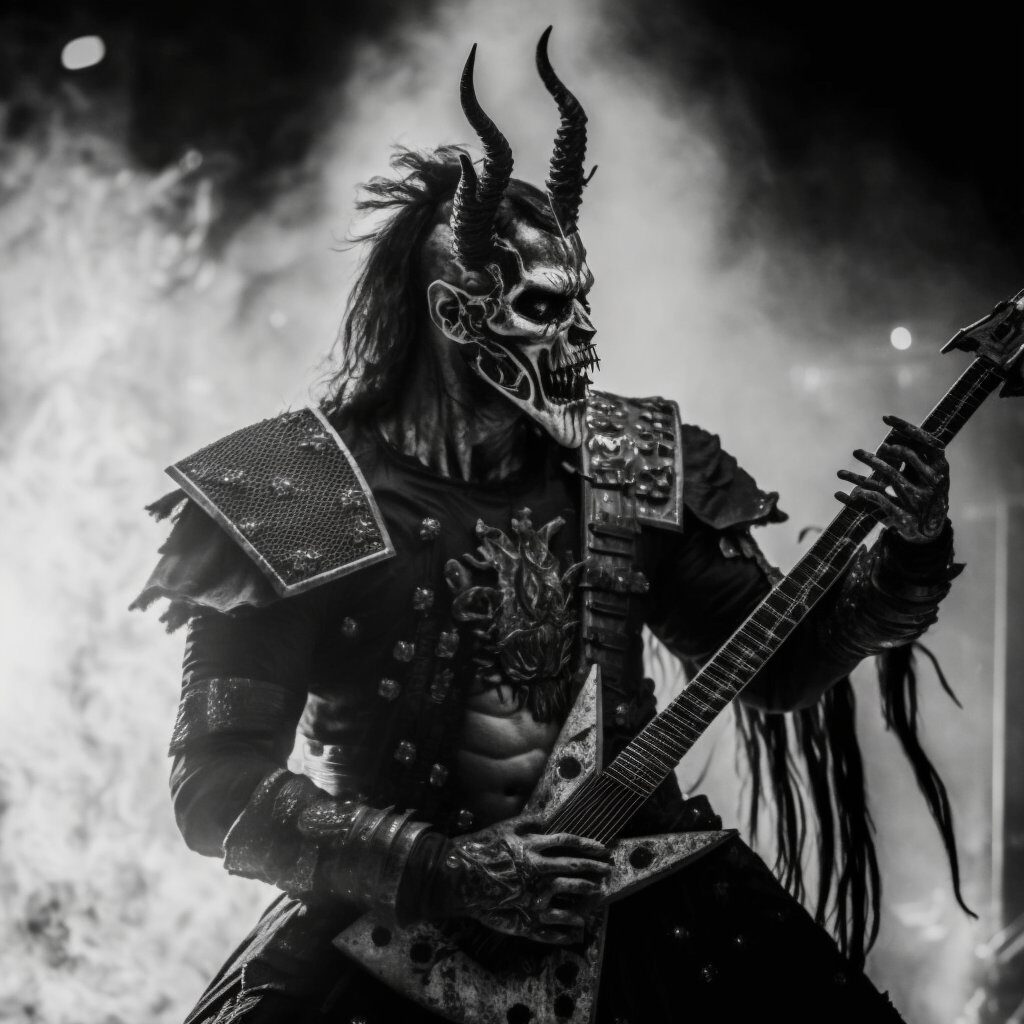 black metal future guitarist live with corpse paint