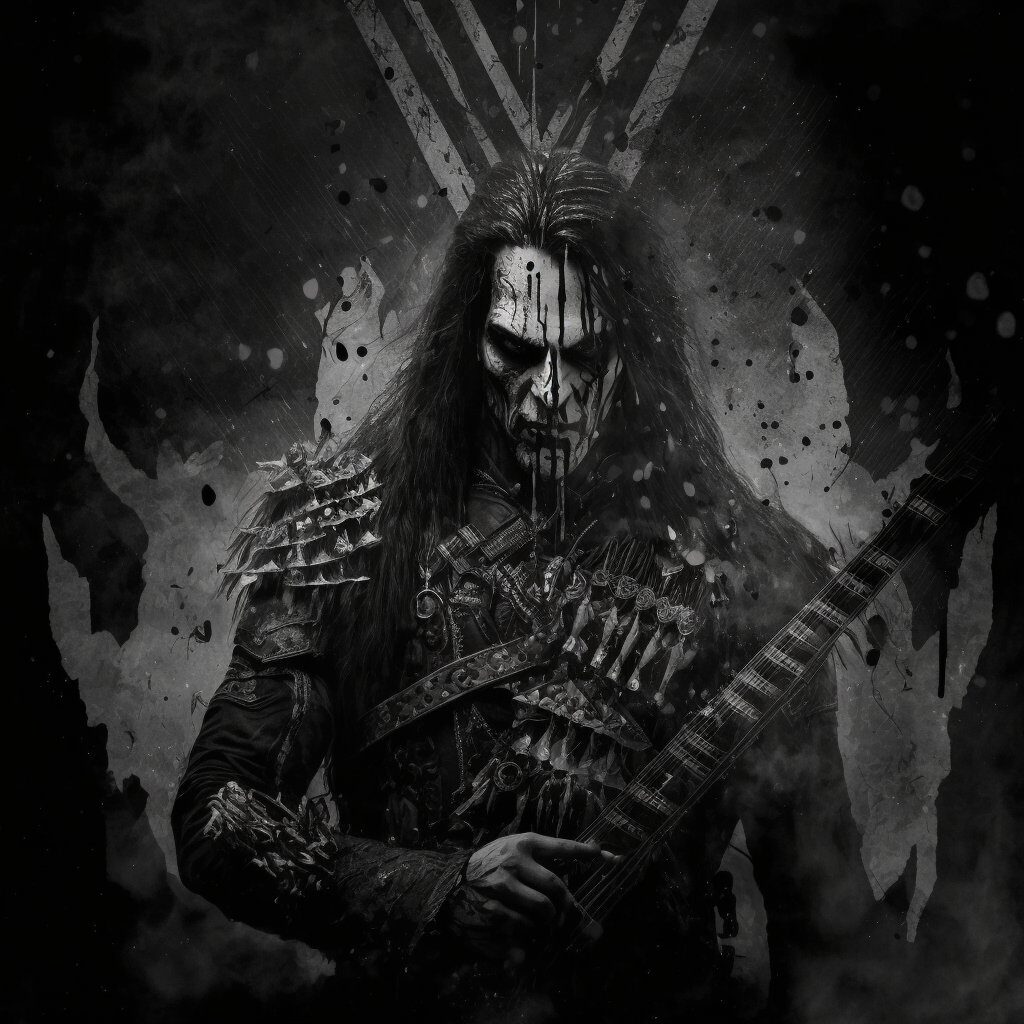 black metal guitarist