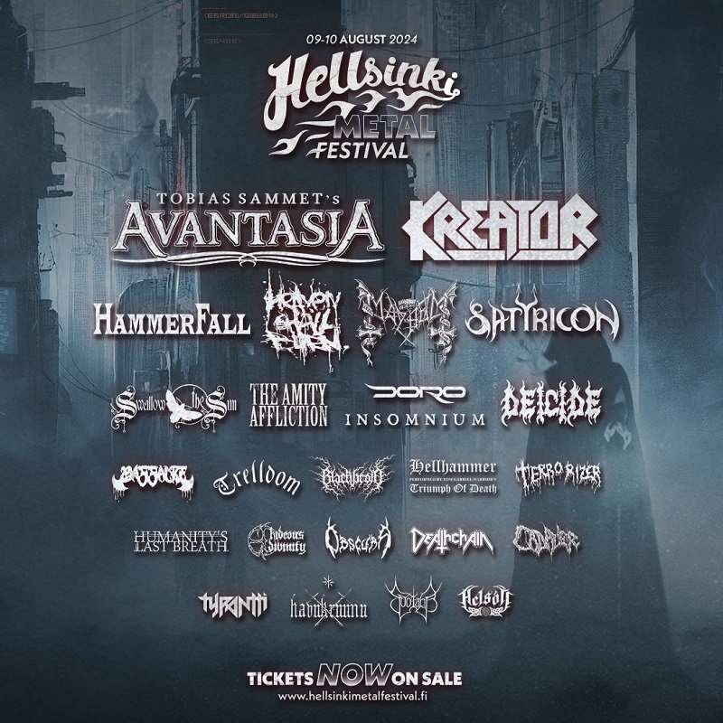 Hellsinki Metal Festival will take place on August 9th & 10th in Helsinki